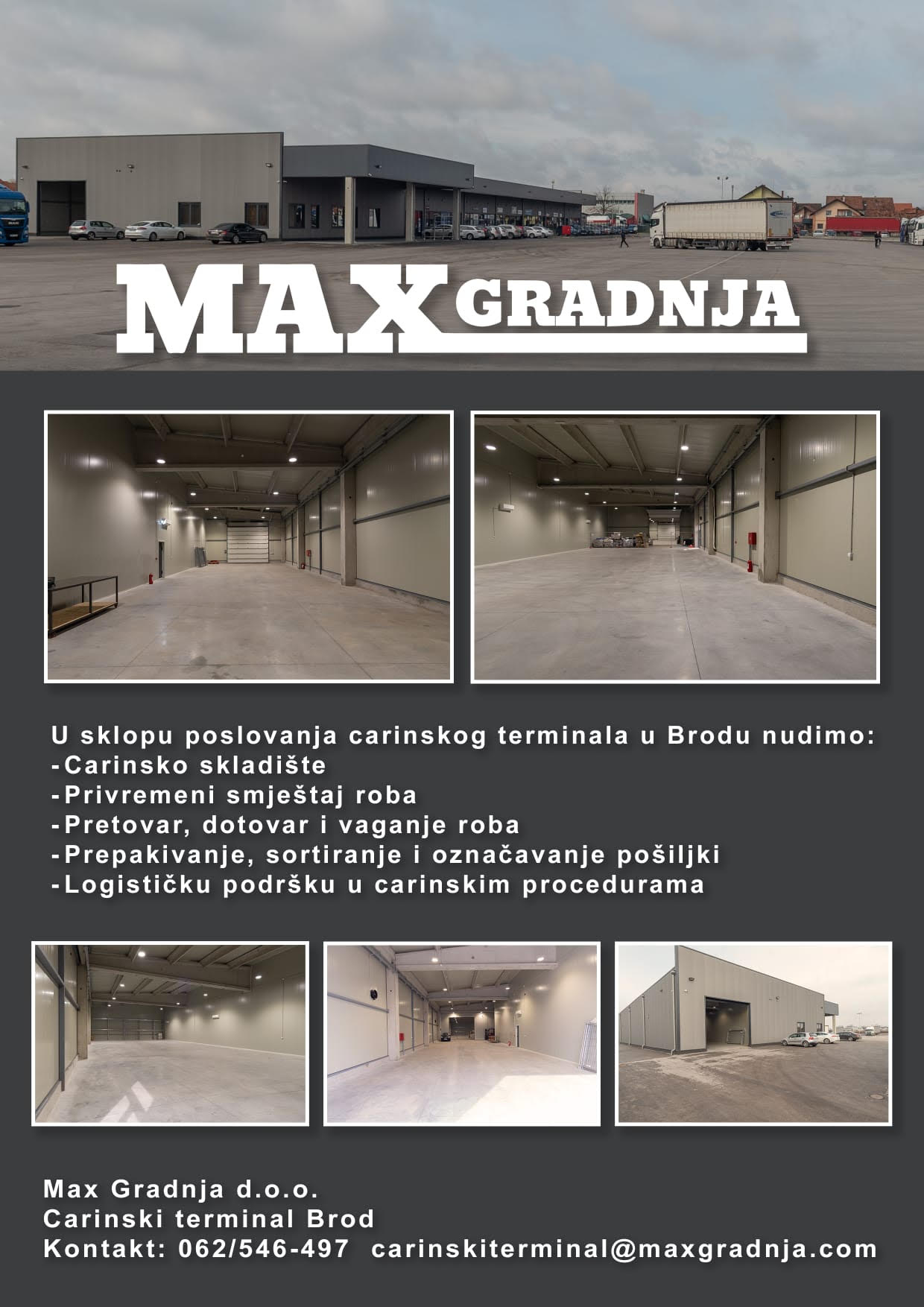 Max Gradnja - Carinski terminal Brod